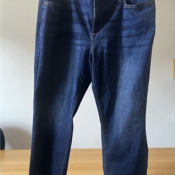 St. John's Bay Dark Blue Boot Cut Jeans - Picture 3 of 15